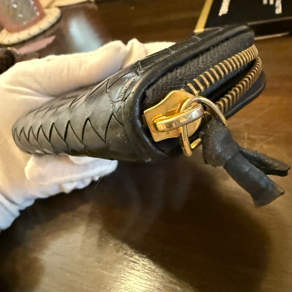 Bottega Veneta Black Intrecciato Coin Purse - Picture 3 of 10